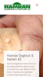 Mobile Screenshot of hamran-sagbruk.no